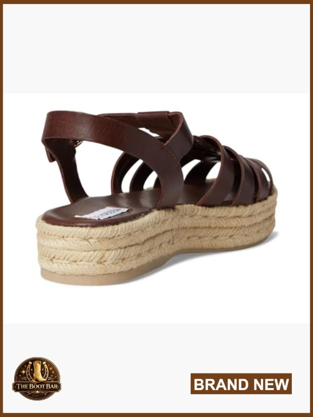 Platform Fisherman Sandals with Adjustable Ankle Strap - Picture 5 of 6